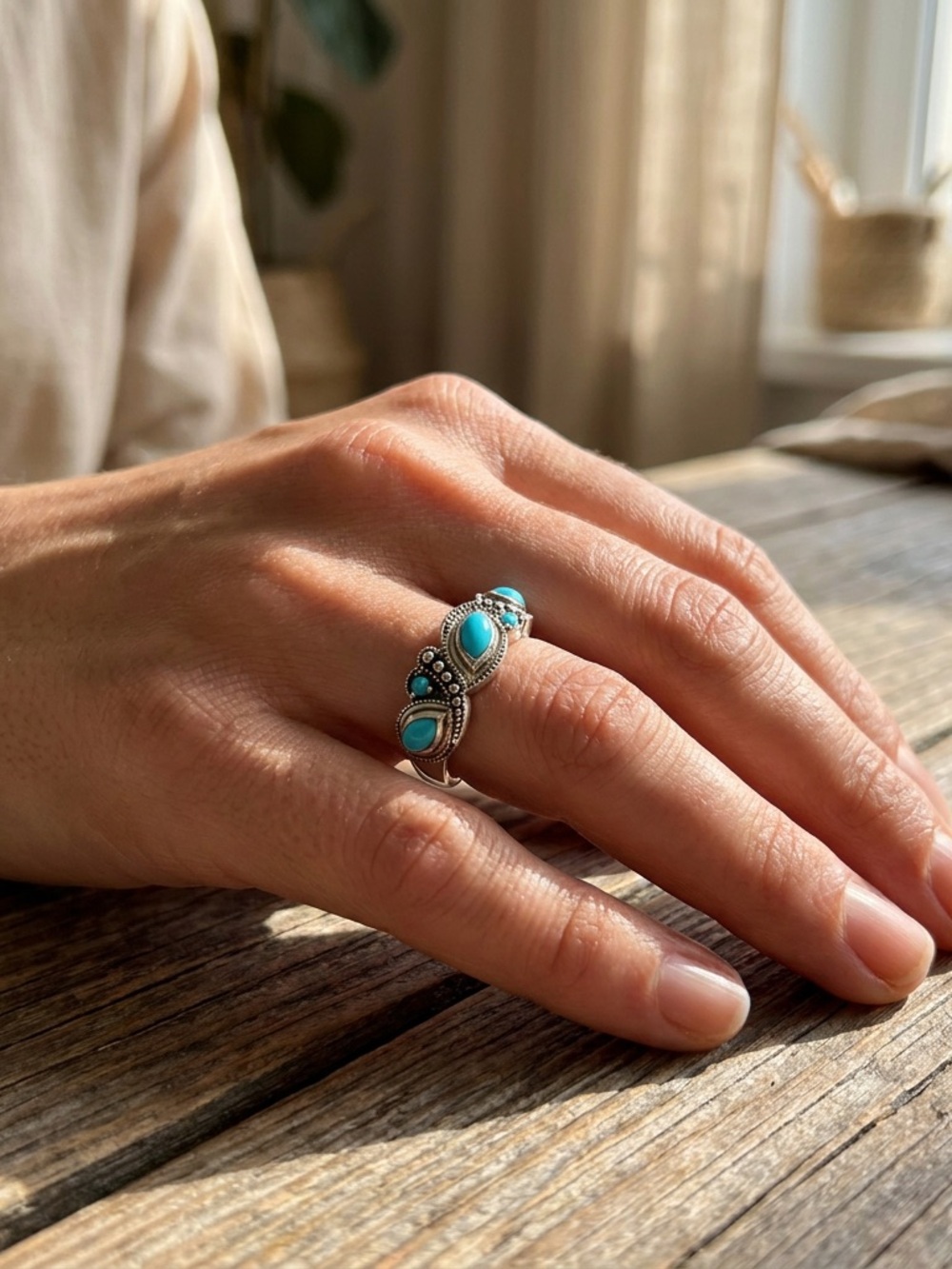 Samuel b sleeping beauty turquoise ring